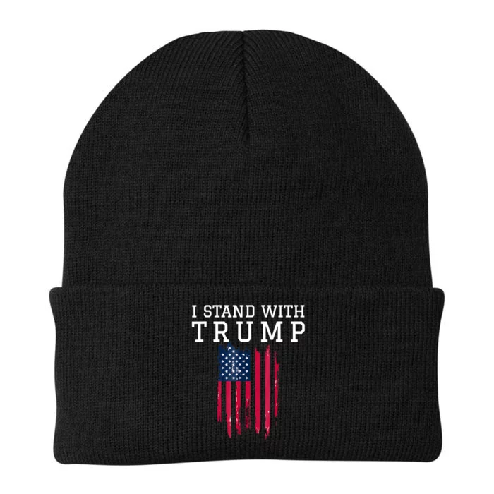 I Stand With Trump Pro Trump Supporter Free Trump Knit Cap Winter Beanie