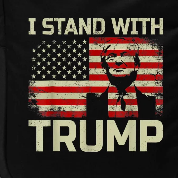 I Stand With Trump American Flag Impact Tech Backpack