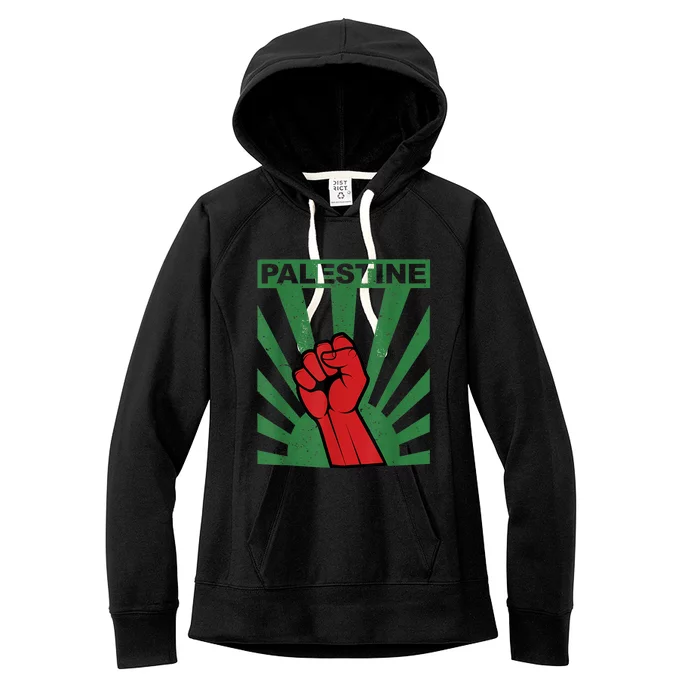 I Stand With Palestine For Their Freedom Free Palestine Women's Fleece Hoodie