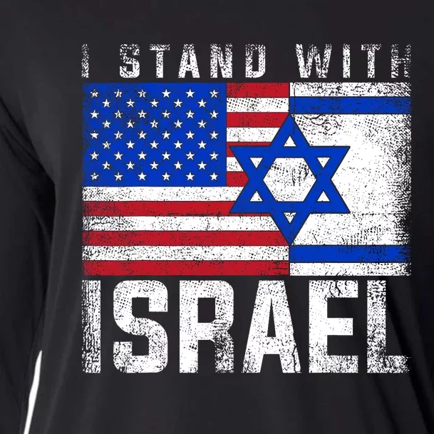 I Stand With Israel Support Israel Design Cooling Performance Long Sleeve Crew