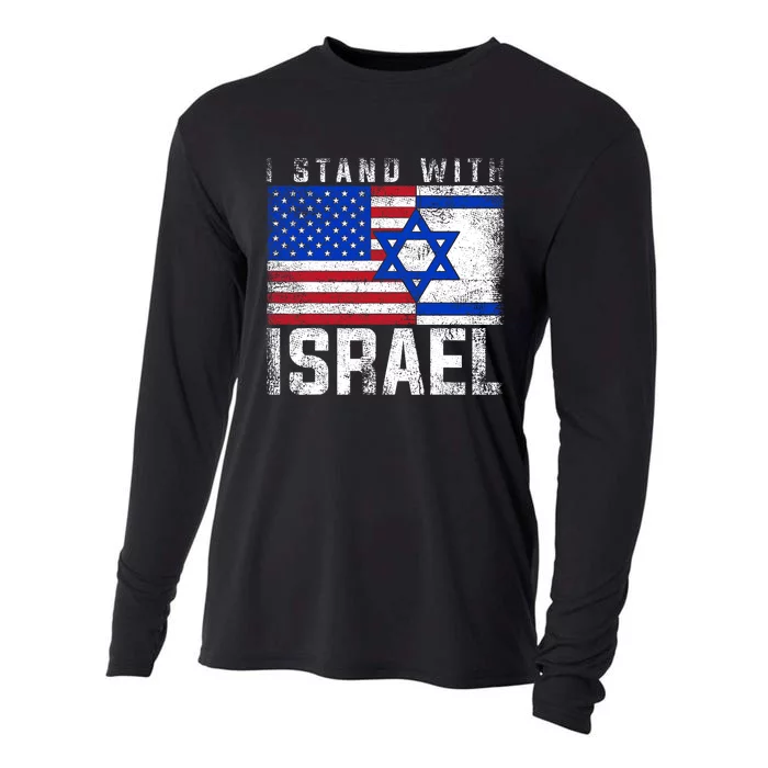 I Stand With Israel Support Israel Design Cooling Performance Long Sleeve Crew