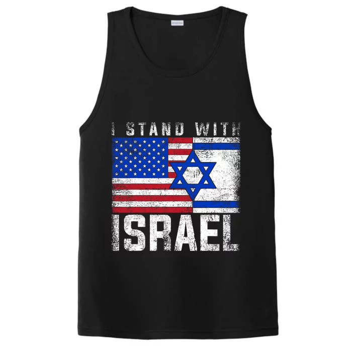 I Stand With Israel Support Israel Design Performance Tank