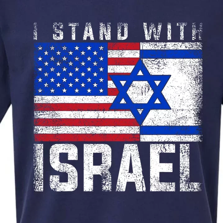 I Stand With Israel Support Israel Design Sueded Cloud Jersey T-Shirt