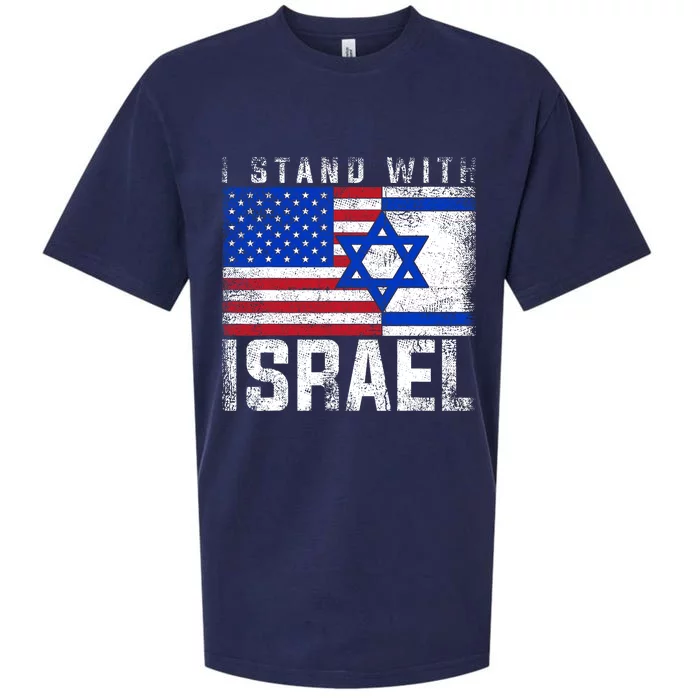 I Stand With Israel Support Israel Design Sueded Cloud Jersey T-Shirt