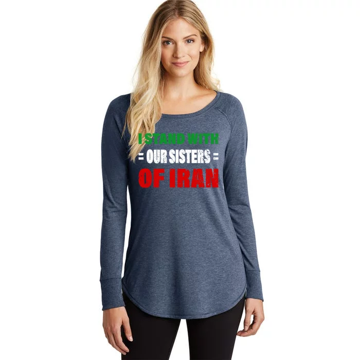 I Stand With Our Sisters Of Iran Life Freedom Iran Gift Women's Perfect Tri Tunic Long Sleeve Shirt