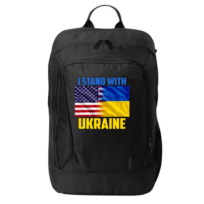 I Stand With Ukraine USA Ukrainian Pride Support City Backpack