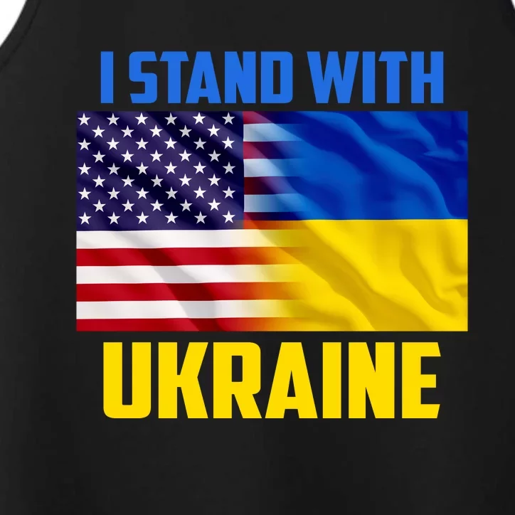 I Stand With Ukraine USA Ukrainian Pride Support Performance Tank