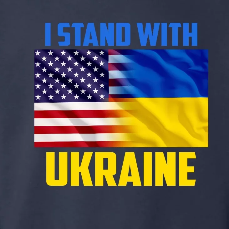 I Stand With Ukraine USA Ukrainian Pride Support Toddler Hoodie