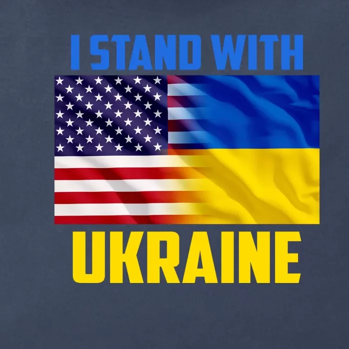 I Stand With Ukraine USA Ukrainian Pride Support Zip Tote Bag