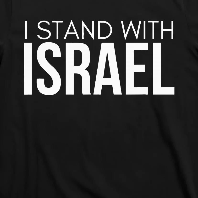 I Stand With Israel Proisrael Zion Jewish Torah T-Shirt