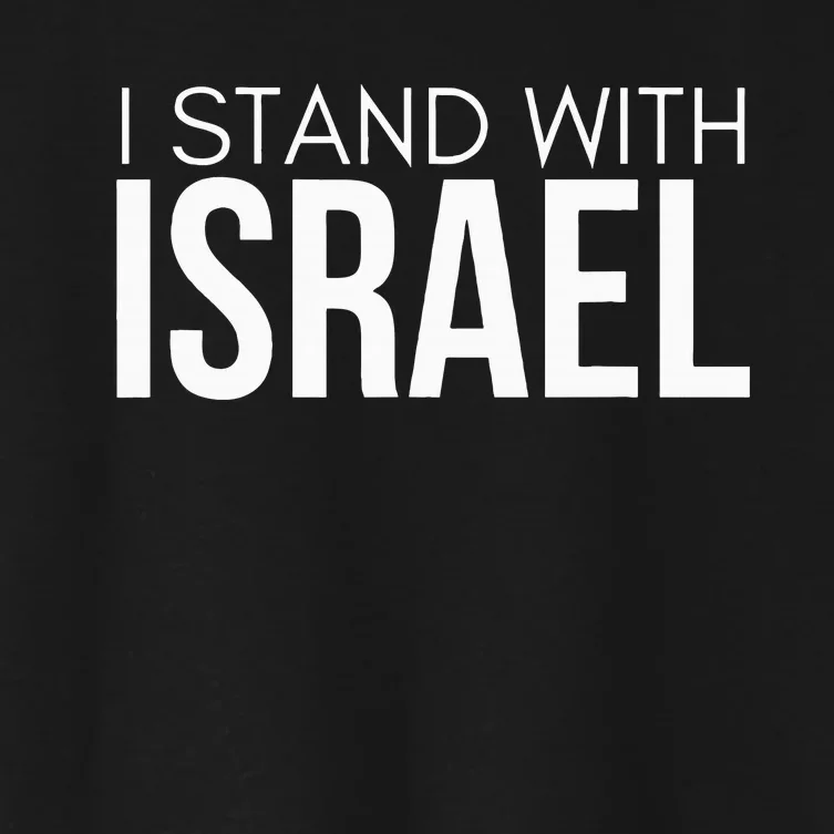 I Stand With Israel Proisrael Zion Jewish Torah Women's Crop Top Tee