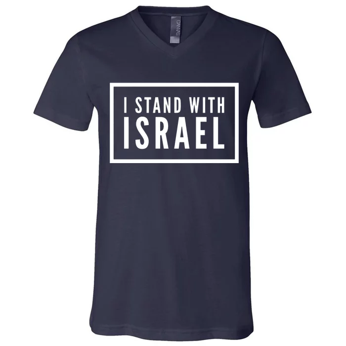 I Stand With Israel Pray For Israel Strong V-Neck T-Shirt