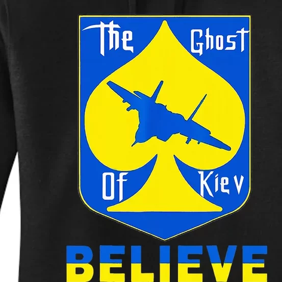 I Stand With Ukraine The Ghost Of Kyiv Women's Pullover Hoodie