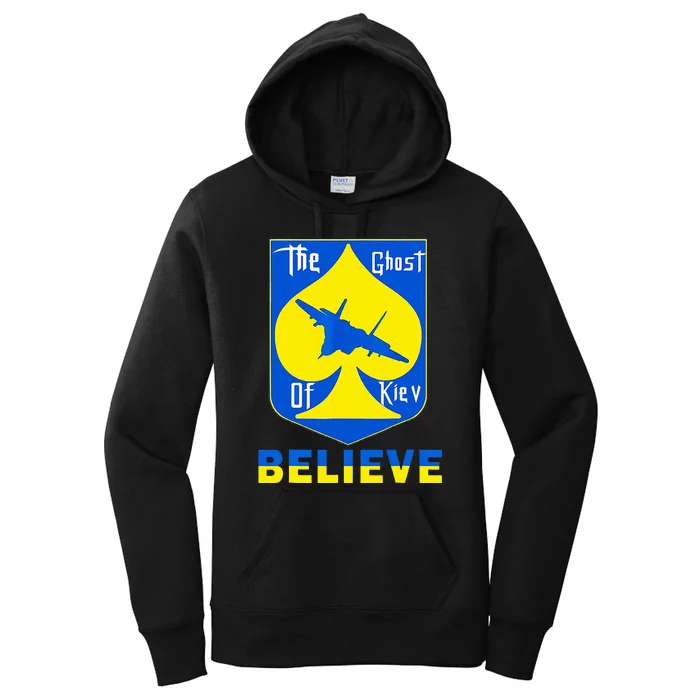 I Stand With Ukraine The Ghost Of Kyiv Women's Pullover Hoodie