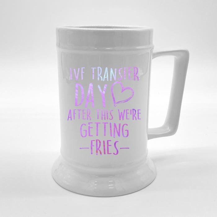 Ivf Survivor Warrior Transfer Day Infertility Gift Front & Back Beer Stein