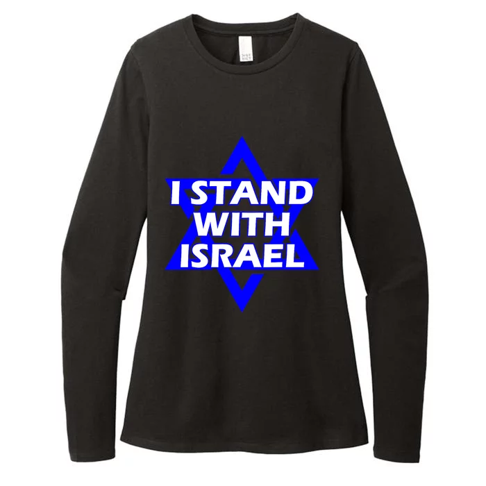 I Stand With Israel Star Of David Womens CVC Long Sleeve Shirt