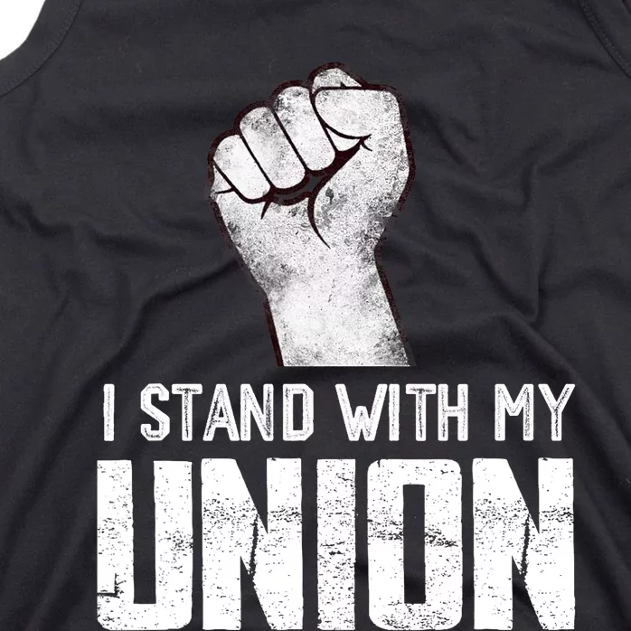 I Stand With My Union UAW On Strike Red United Auto Workers Tank Top