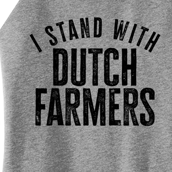 I Stand With Dutch Farmers Netherlands Protest Dutch Flag Gift Women’s Perfect Tri Rocker Tank