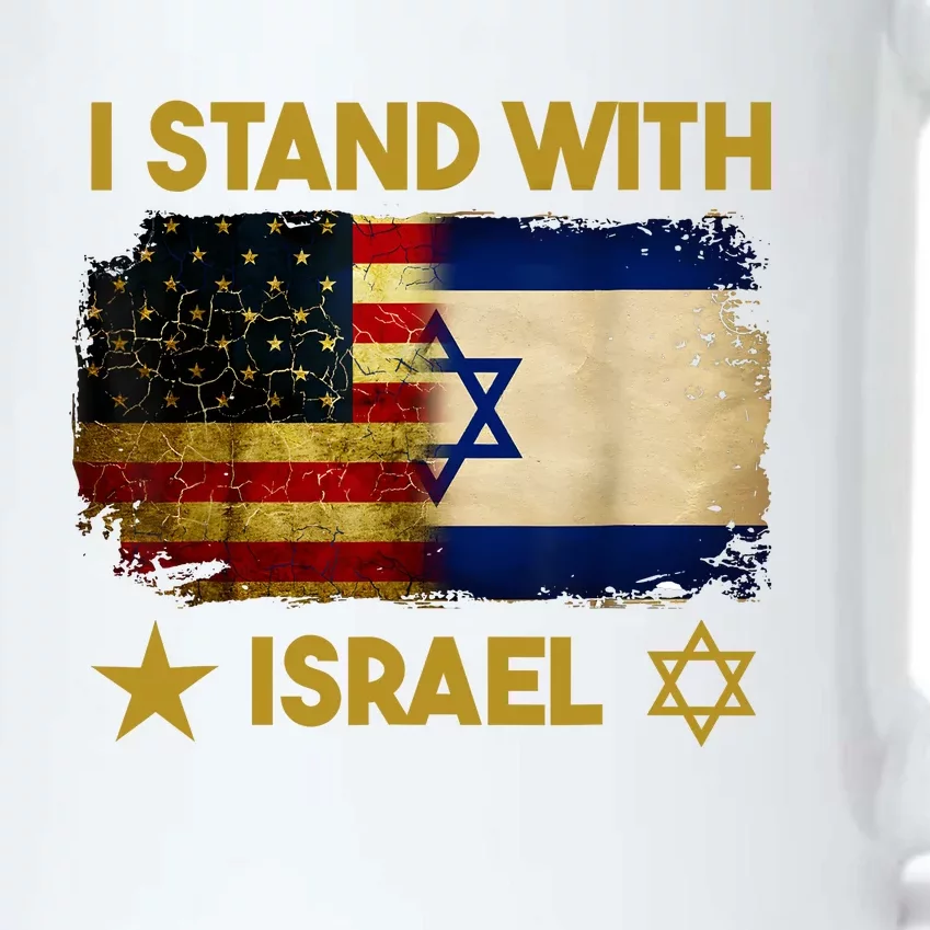 I Stand With Israel I Stand With Israel America Flag Black Color Changing Mug