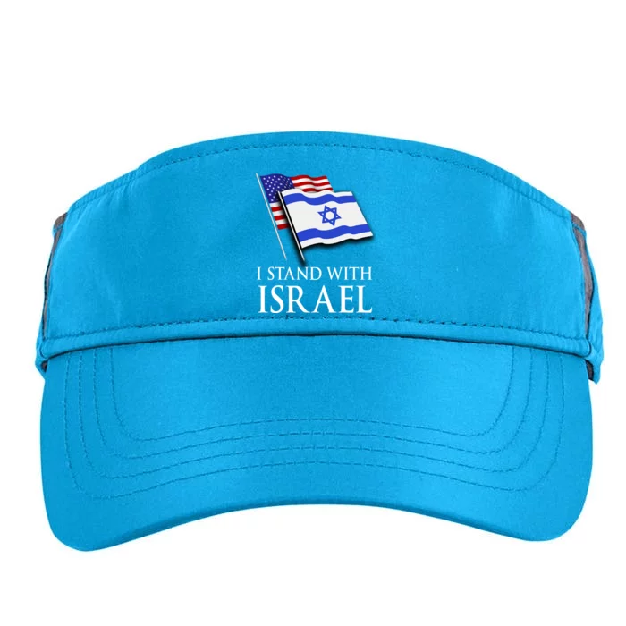 I Stand With Israel Israeli Palestinian Conflict Pro Israel Adult Drive Performance Visor