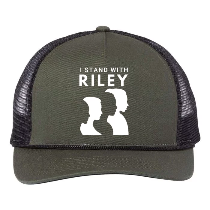 I Stand With Riley Gaines Protect Womens Sports #Protectwomnssports Retro Rope Trucker Hat Cap