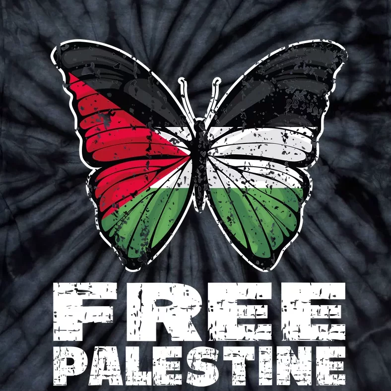 I Stand With Palestine For Their Freedom Free Palestine Tie-Dye T-Shirt