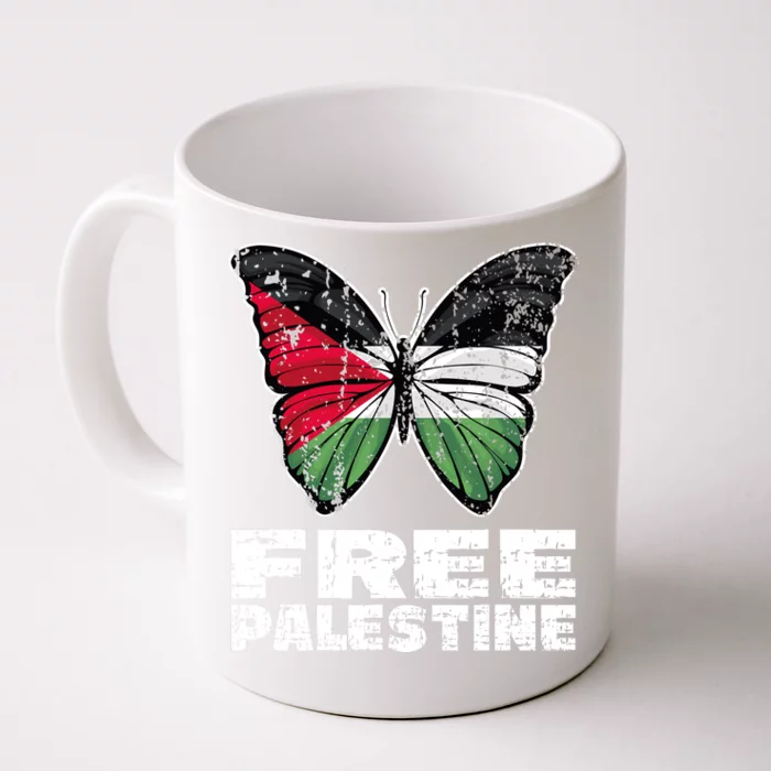 I Stand With Palestine For Their Freedom Free Palestine Front & Back Coffee Mug