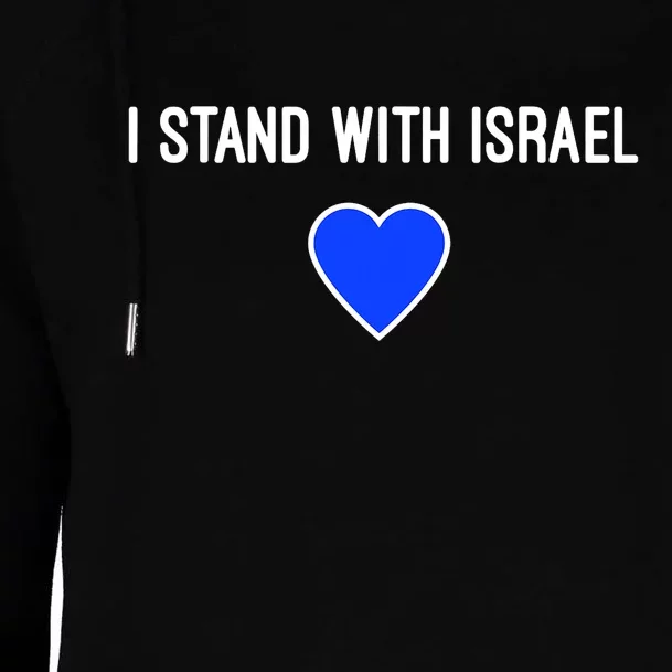 I Stand With Israel Pray For Israel Strong Womens Funnel Neck Pullover Hood