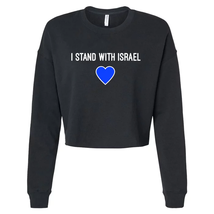 I Stand With Israel Pray For Israel Strong Cropped Pullover Crew