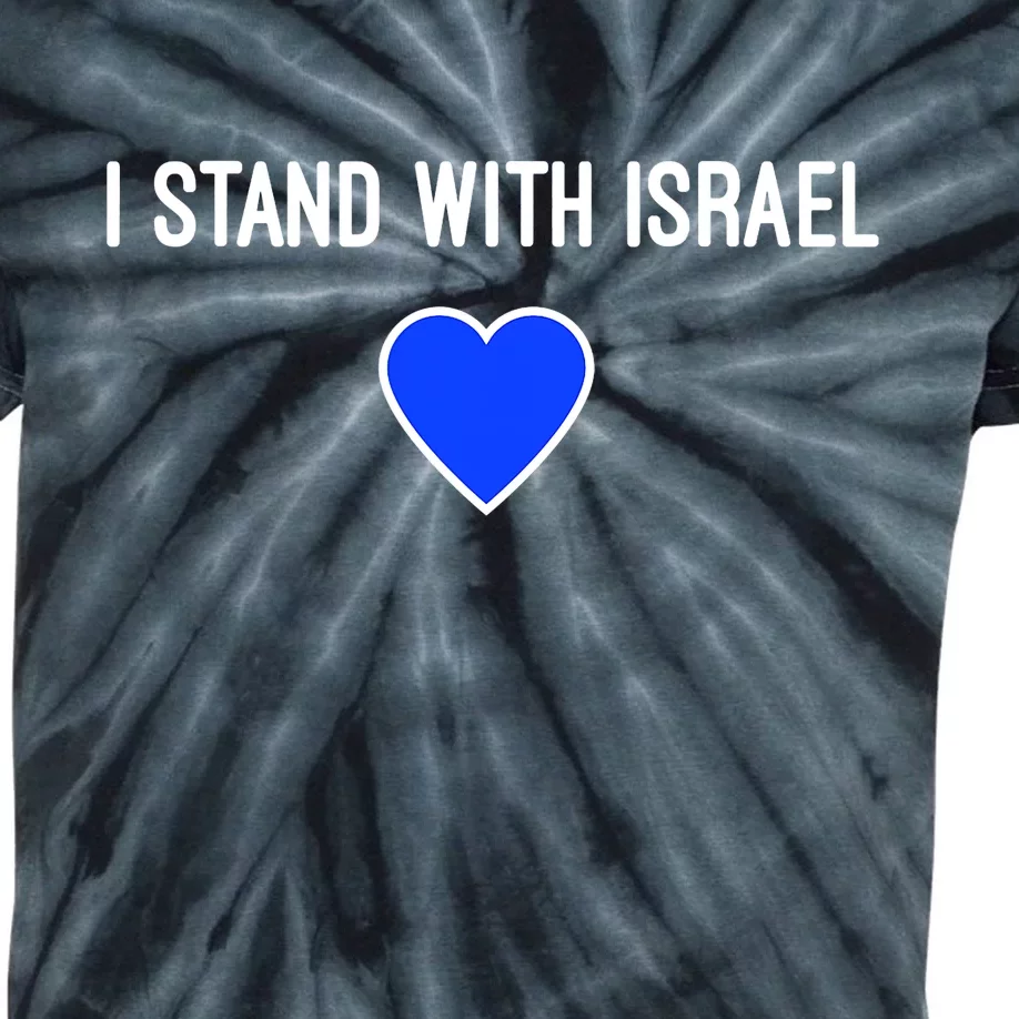 I Stand With Israel Pray For Israel Strong Kids Tie-Dye T-Shirt