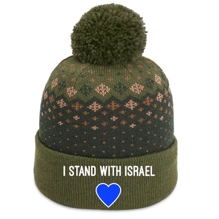 I Stand With Israel Pray For Israel Strong The Baniff Cuffed Pom Beanie