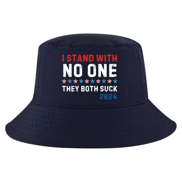 I Stand With No One They Both Suck 2024 Cool Comfort Performance Bucket Hat