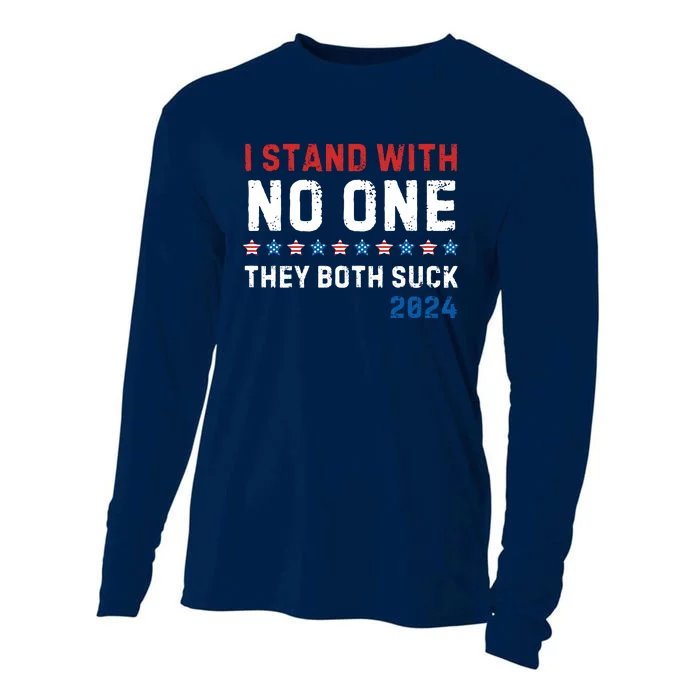 I Stand With No One They Both Suck 2024 Cooling Performance Long Sleeve Crew