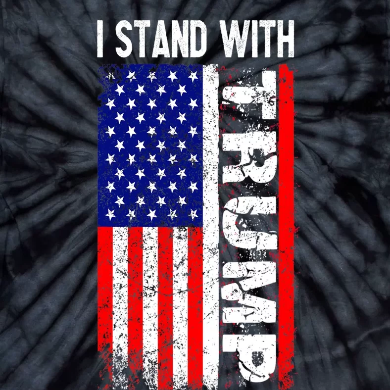 i stand with president trump pro trump supporter anti biden Tie-Dye T-Shirt