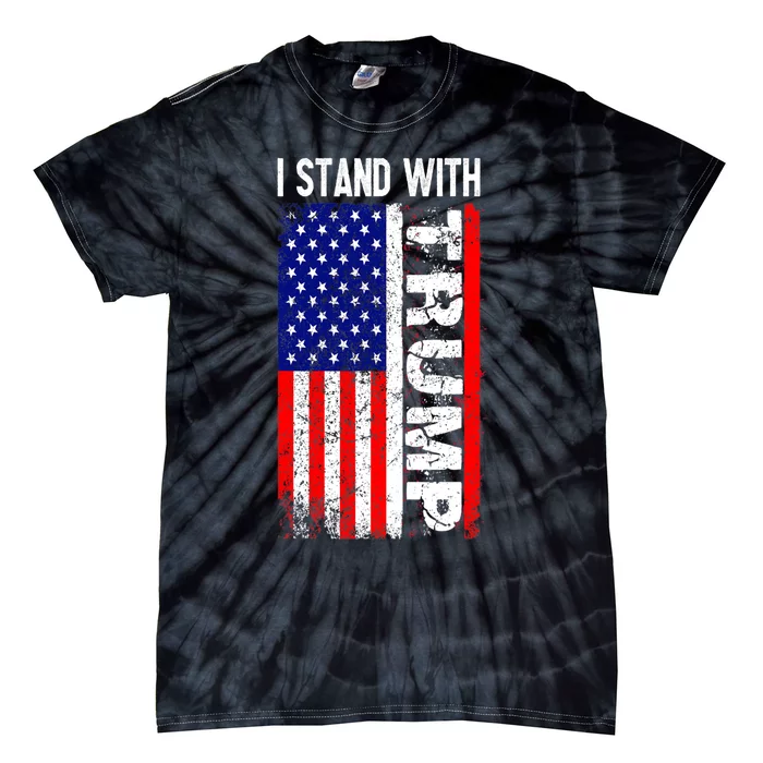 i stand with president trump pro trump supporter anti biden Tie-Dye T-Shirt