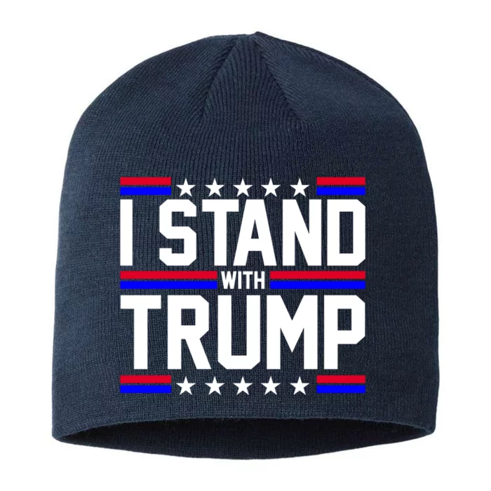 I Stand With Trump Usa Election 8 1/2in Sustainable Knit Beanie