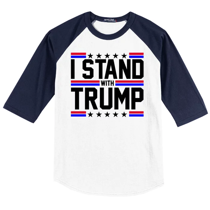 I Stand With Trump Usa Election Baseball Sleeve Shirt