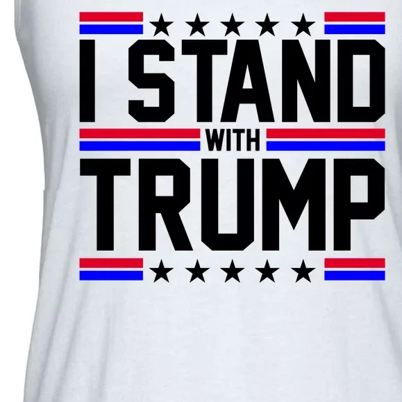 I Stand With Trump Usa Election Ladies Essential Flowy Tank