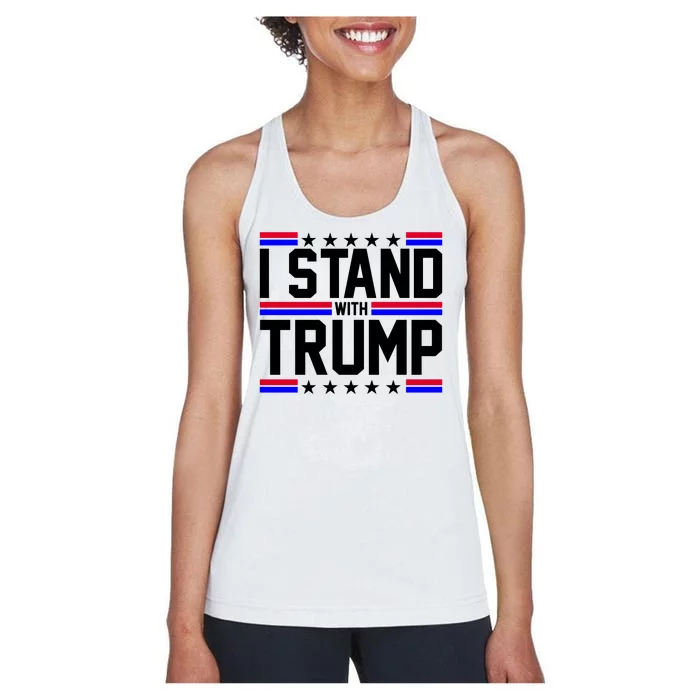 I Stand With Trump Usa Election Women's Racerback Tank