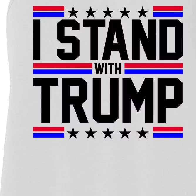 I Stand With Trump Usa Election Women's Racerback Tank