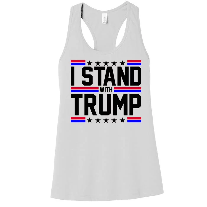 I Stand With Trump Usa Election Women's Racerback Tank