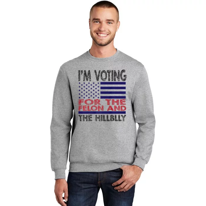 I Stand With President Trump Solidarity Design Tall Sweatshirt