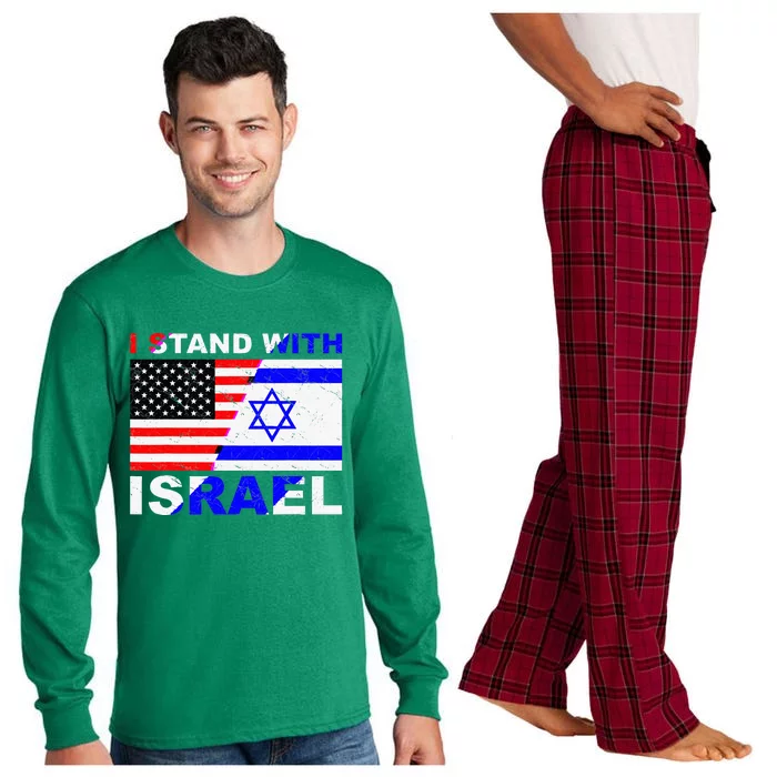 I Stand With Israel Israeli Palestinian Conflict Pro Israel Long Sleeve Pajama Set