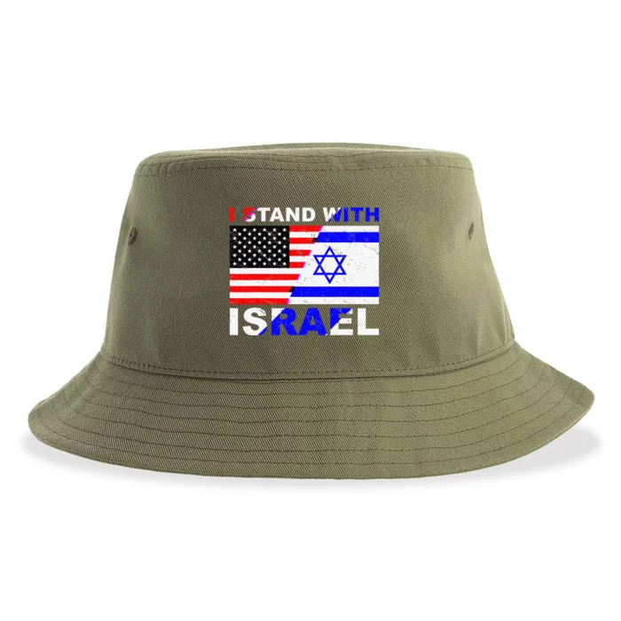 I Stand With Israel Israeli Palestinian Conflict Pro Israel Sustainable Bucket Hat