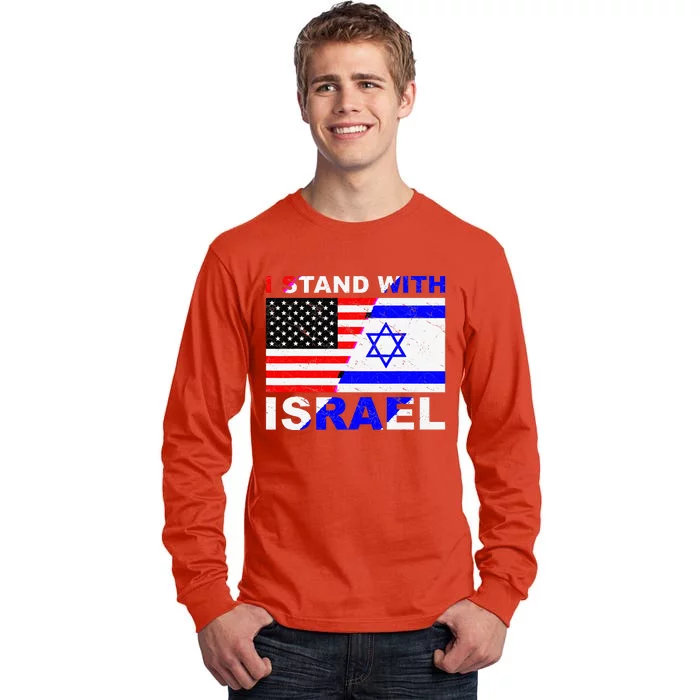 I Stand With Israel Israeli Palestinian Conflict Pro Israel Tall Long Sleeve T-Shirt