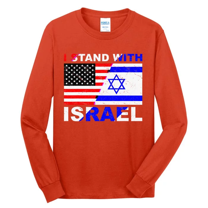 I Stand With Israel Israeli Palestinian Conflict Pro Israel Tall Long Sleeve T-Shirt