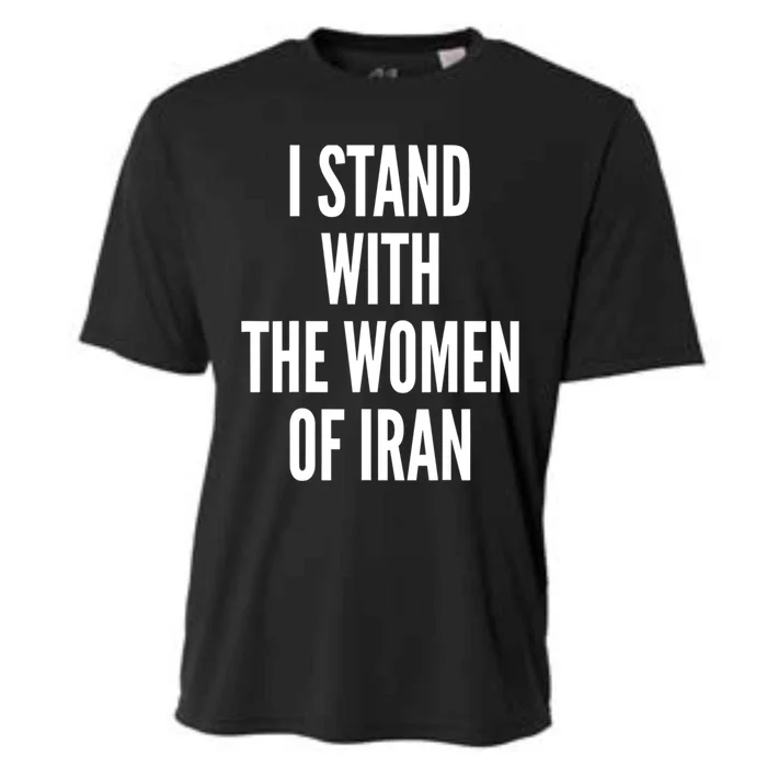 I Stand With The Of Iran Iranian Flag Freeiran Fist Gift Cooling Performance Crew T-Shirt