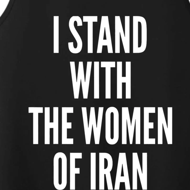 I Stand With The Of Iran Iranian Flag Freeiran Fist Gift Performance Tank