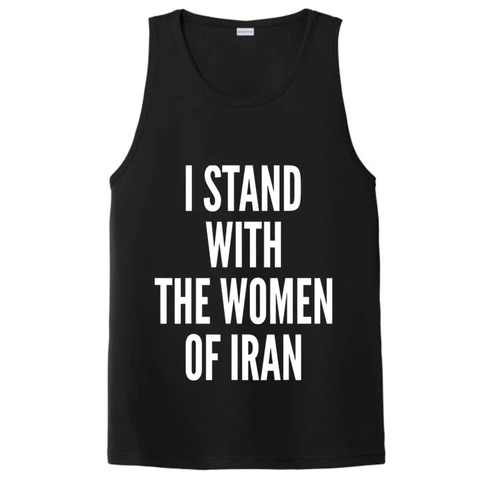 I Stand With The Of Iran Iranian Flag Freeiran Fist Gift Performance Tank