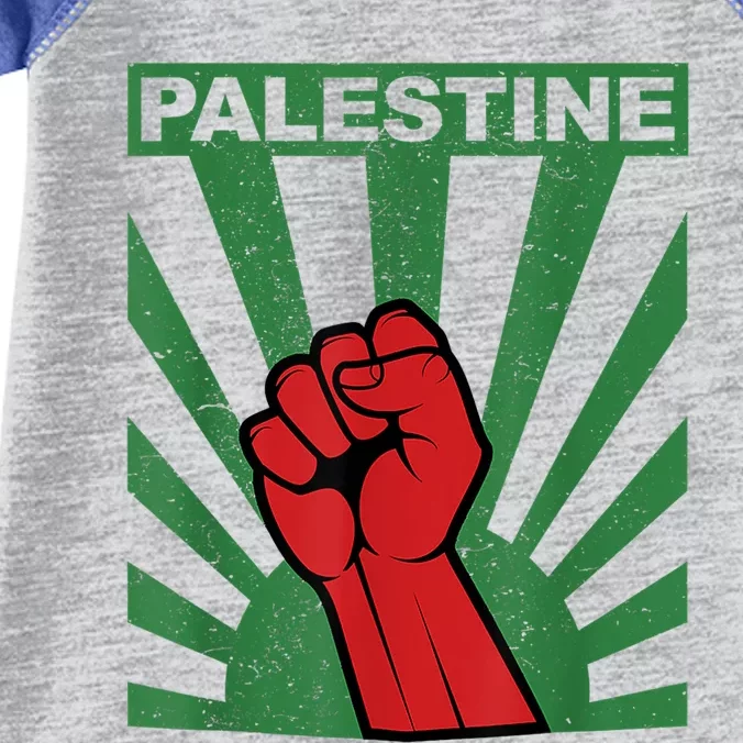 I Stand With Palestine For Their Freedom Free Palestine Infant Baby Jersey Bodysuit